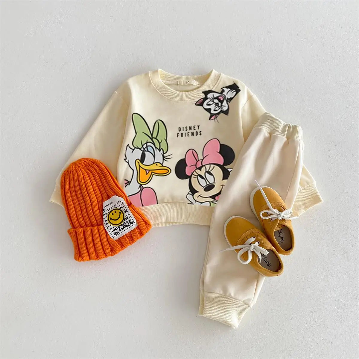 Kids Cartoon Hoodie and Sweatpants Outfit Set, 2pc