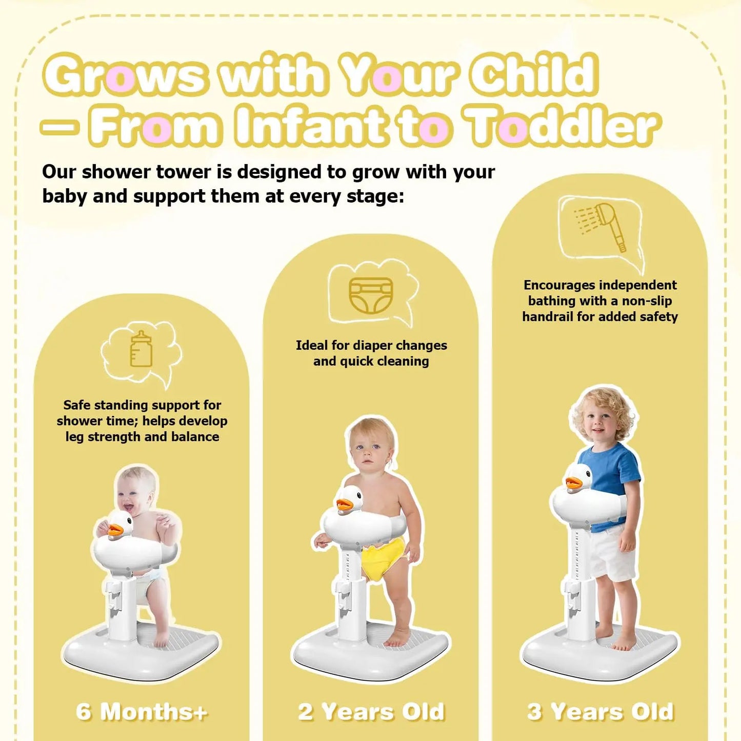 Portable Baby Bath Support Stand for Easy Bath Time