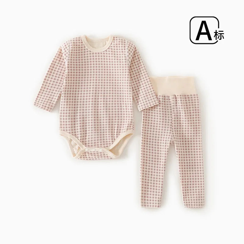 Termisk babypyjamassæt til 0-18 måneder – Varmt nattøj