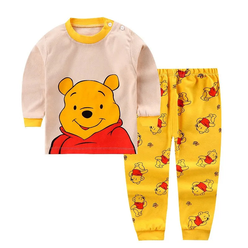 Ensemble pyjama 2 pièces Winnie l'Ourson pour petits garçons et petites filles