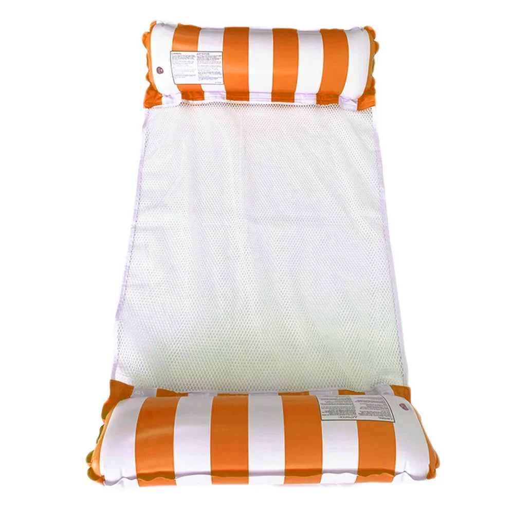 Oppustelig hængekøje poolflyder - foldbart design med to rør