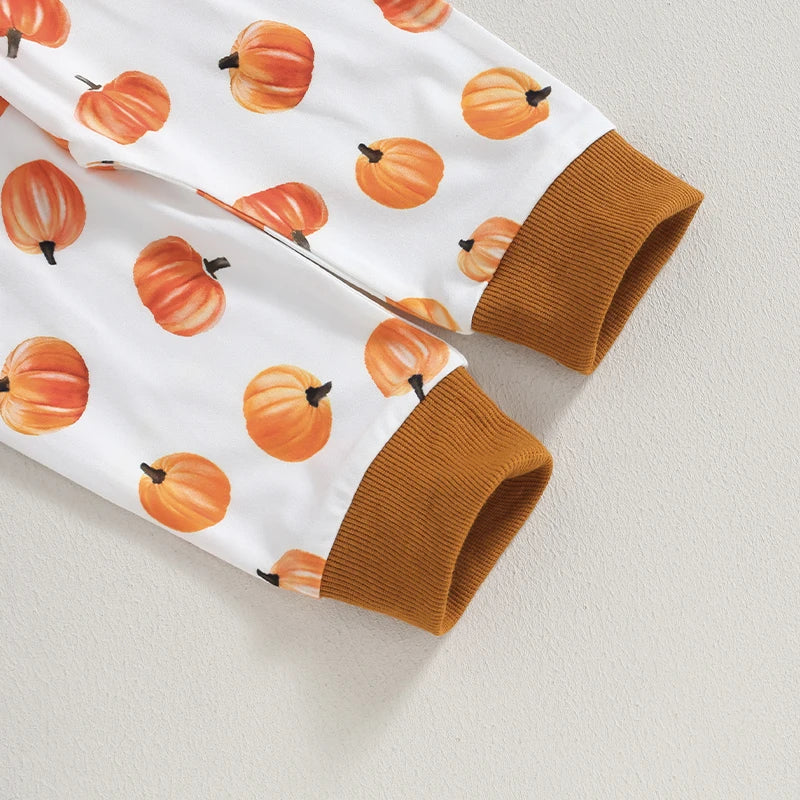 Halloween Toddler Sweatshirt and Pumpkin Pant Set