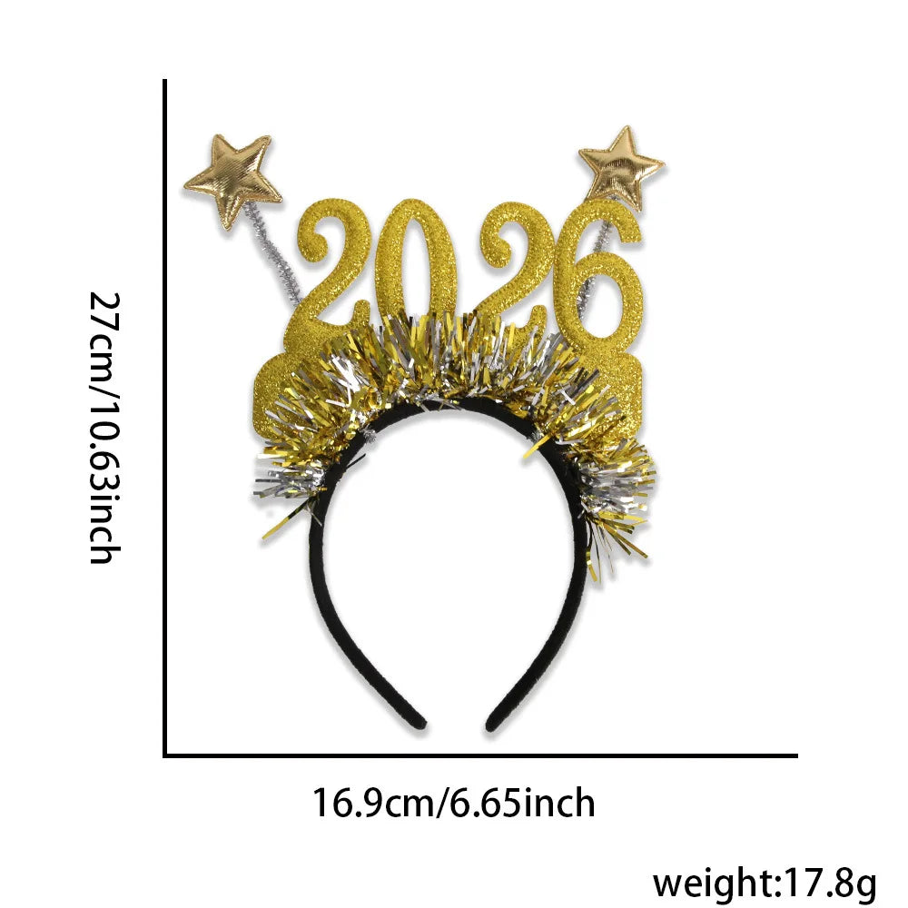 Christmas and New Year Soft Hair Hoop Headband for Kids