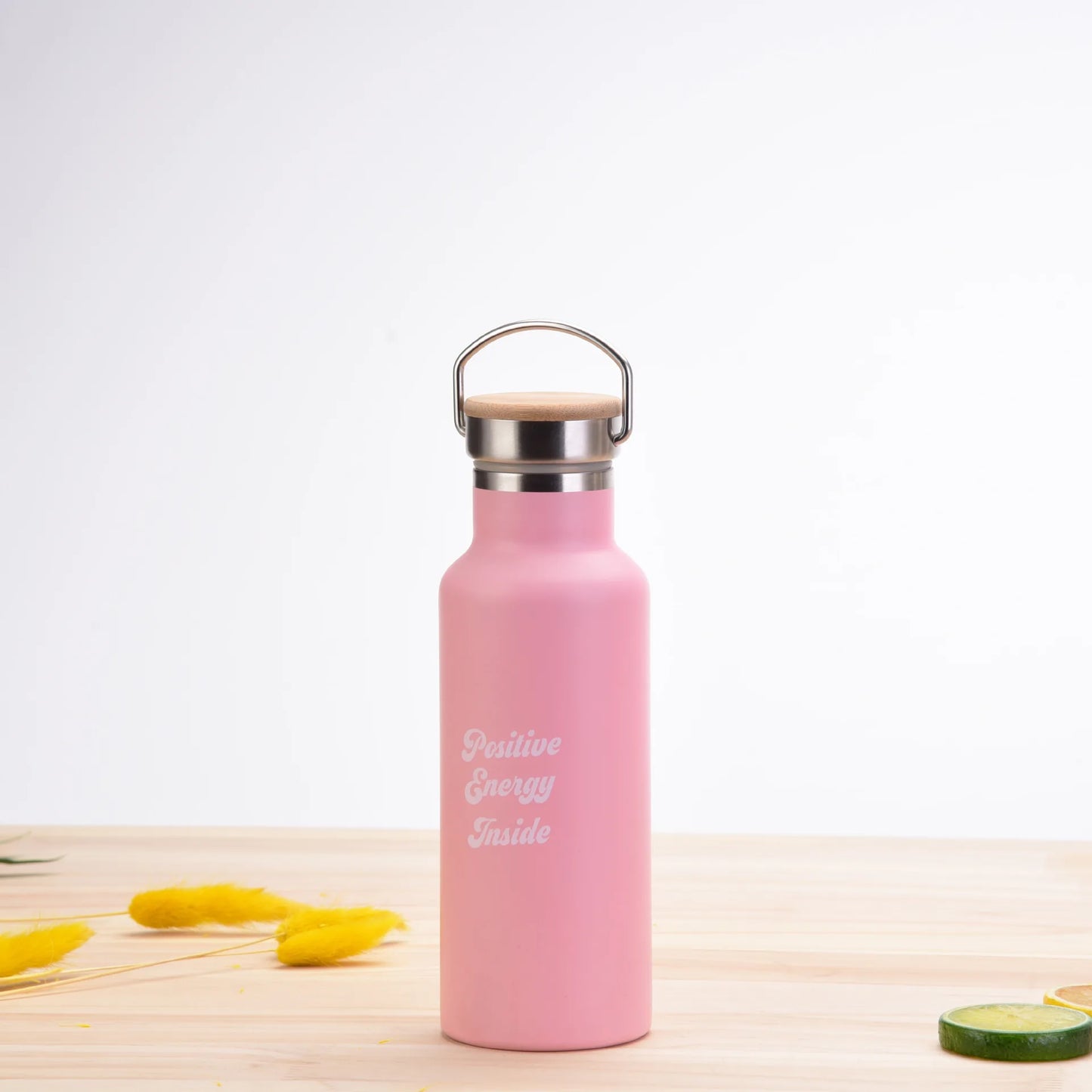 500ML isoleret termokande Sippy Cup med bambus låg – Lækagesikker