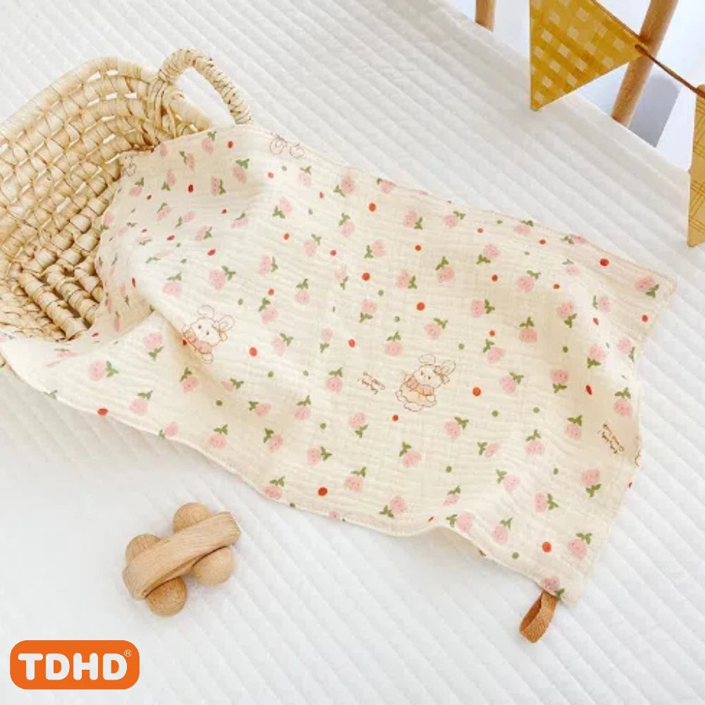 Cotton Muslin Baby Face Towel and Burp Cloth Set