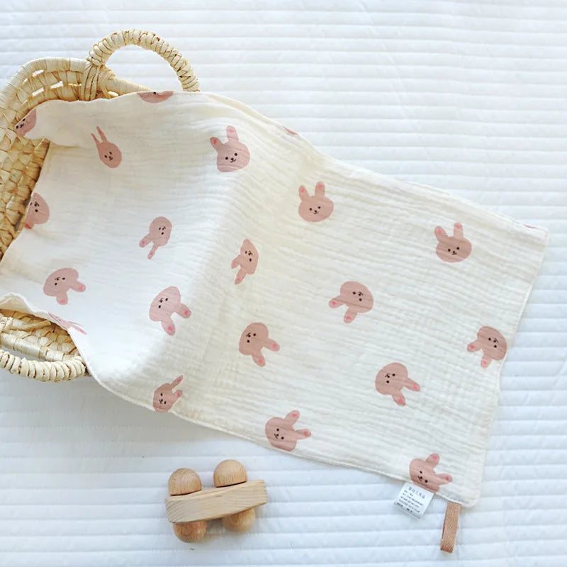 Cotton Muslin Baby Face Towel & Burp Cloth Set