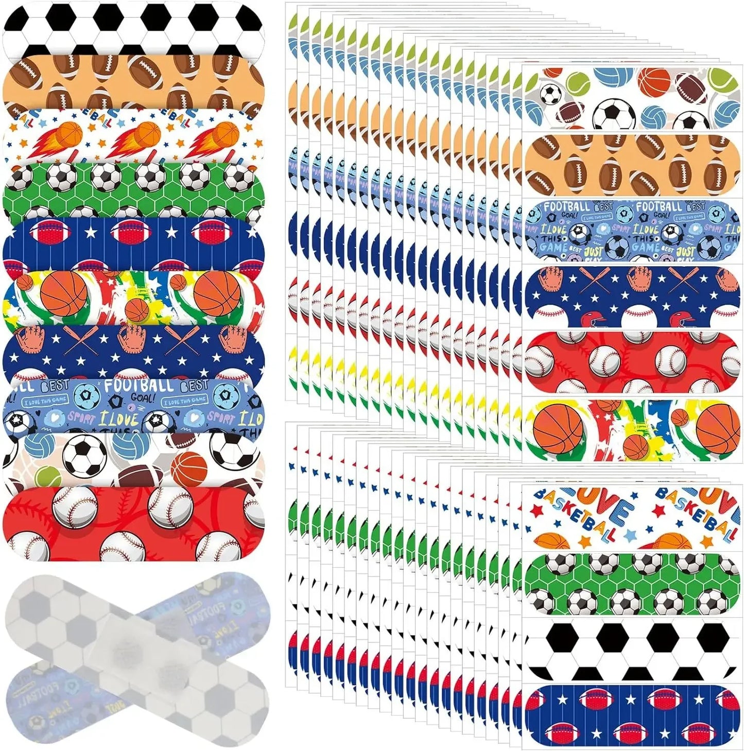 10pcs Cartoon Mermaid Horse Adhesive Bandages for Kids