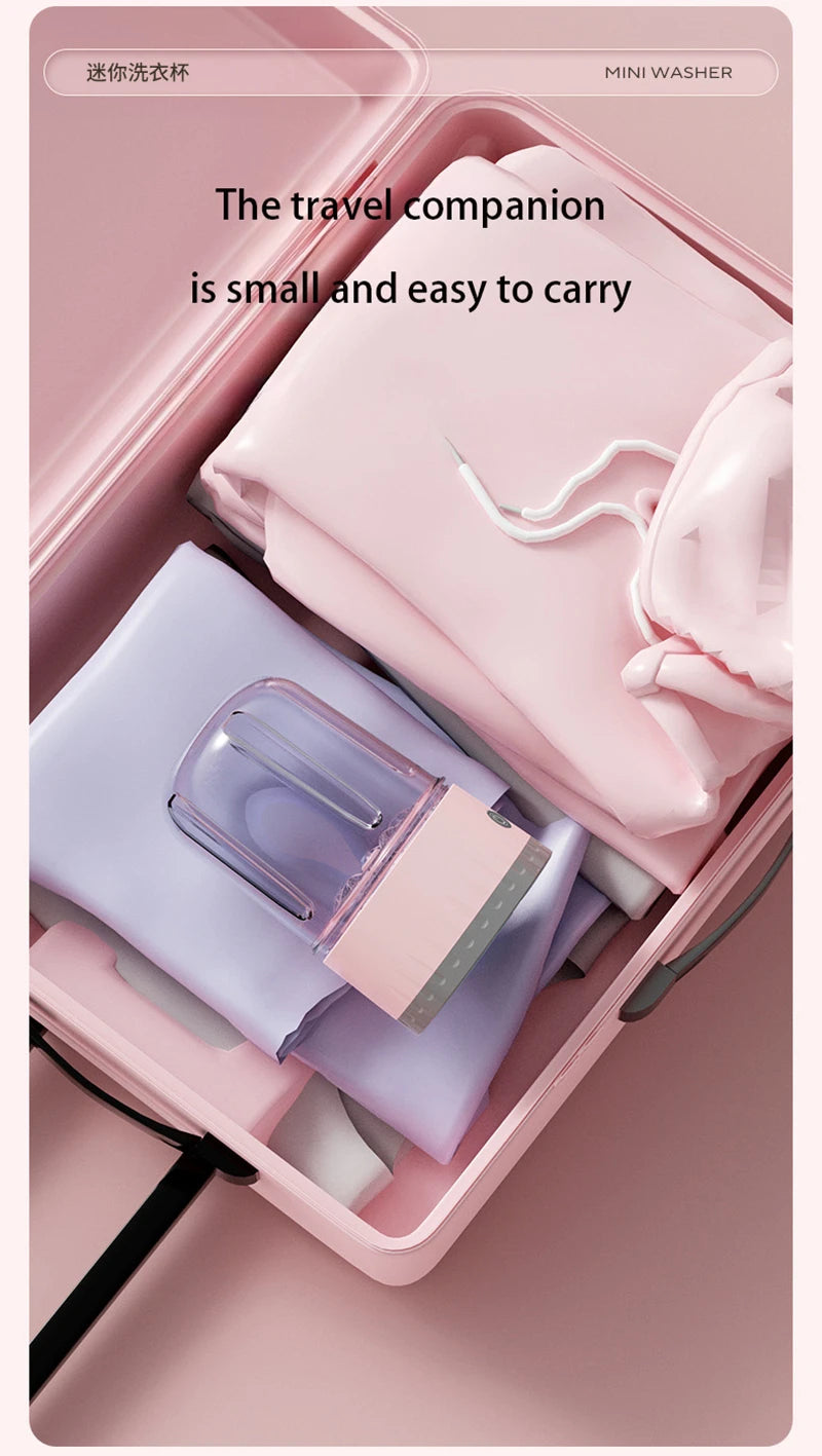 Portable Mini Washing Machine 1L for Travel and Home Use