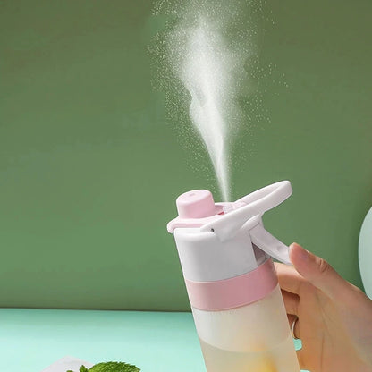 BPA Free Spray Water Bottle for Girls - 700ml Sports Fitness Cup
