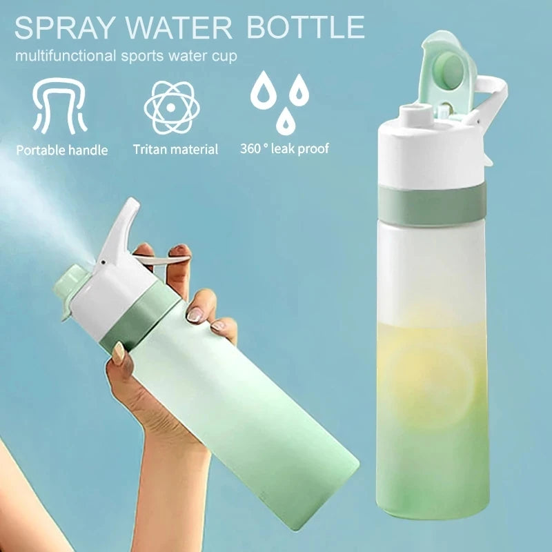 BPA Free Spray Water Bottle for Girls – Outdoor Sports Fitness Travel Drinkware