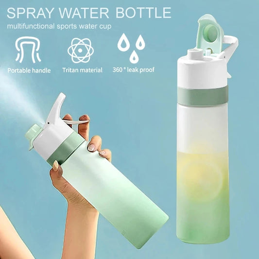 BPA Free Spray Water Bottle for Girls – Outdoor Sports Fitness Travel Drinkware