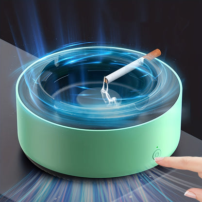 Battery-Operated Portable Ashtray for Home and Office
