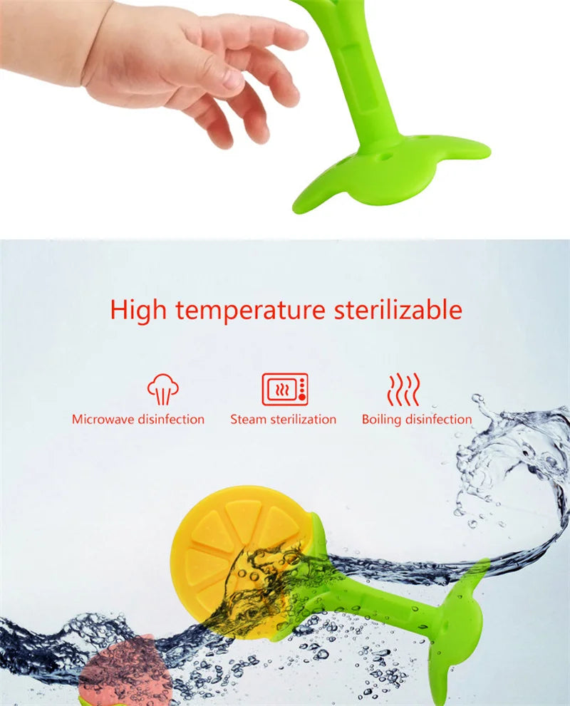 Tannleke for babyer ��� Myk BPA-fri silikonbiter