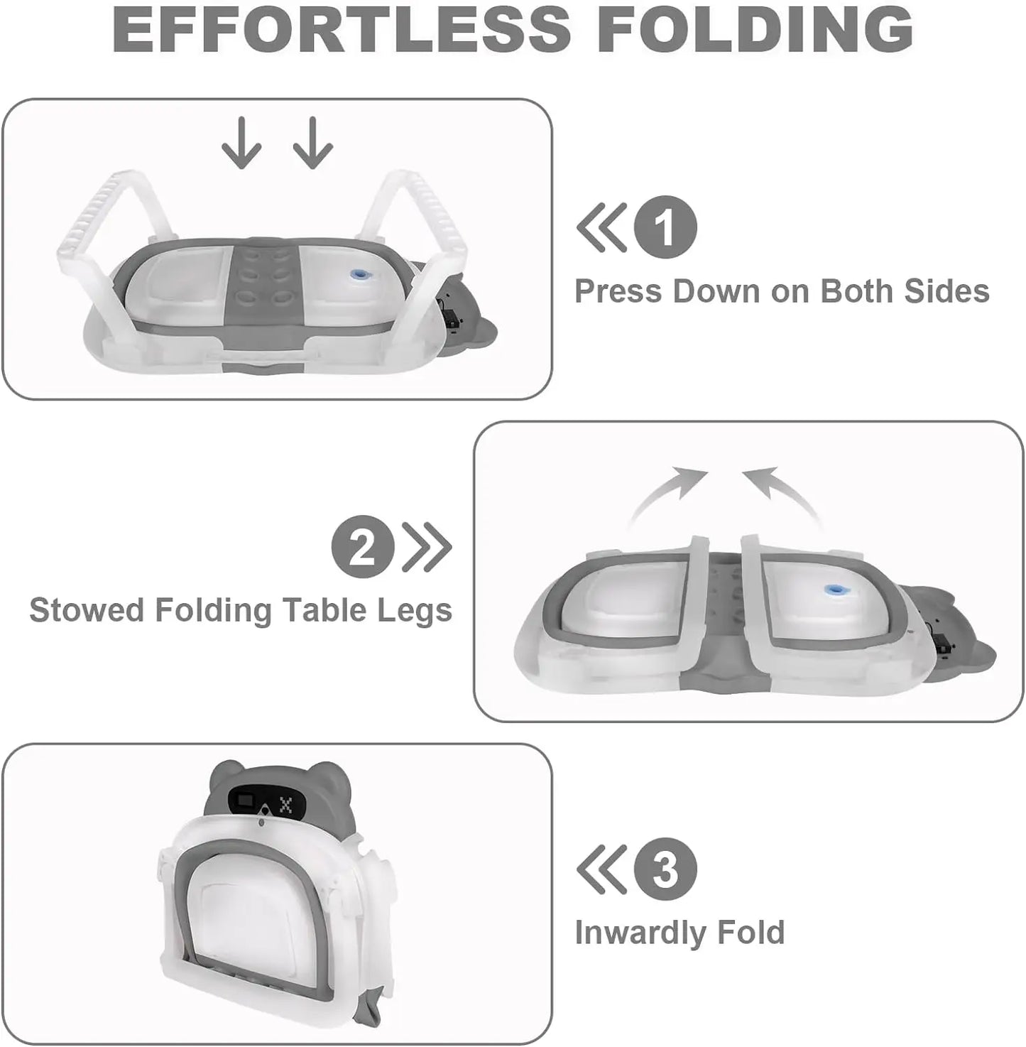 Baby Bathtub with Thermometer – Safe, Foldable & Non-Slip
