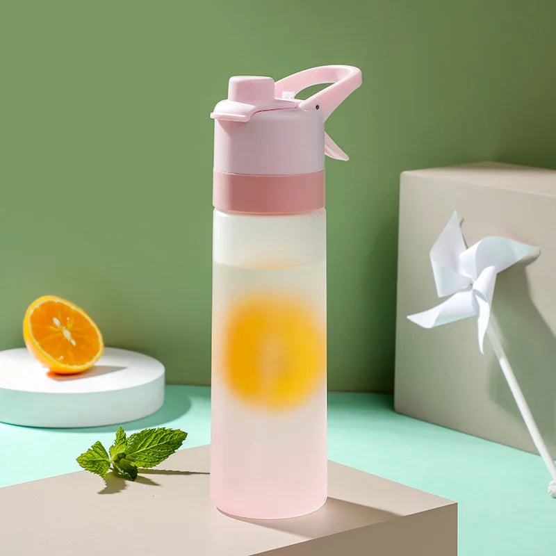 Eco-Friendly 700ml Water Bottle with Spray Function for Active Girls
