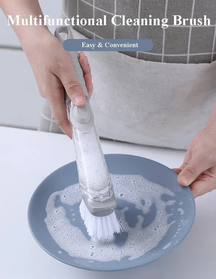 Efficient Kitchen Tool for Dishwashing with Soap Dispenser