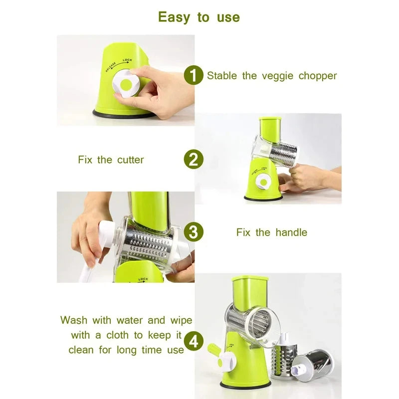 Effortless Vegetable Slicing and Grating Tool for Kitchen

