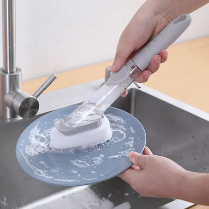 Ergonomic Cleaning Brush for Kitchen Sinks and Countertops