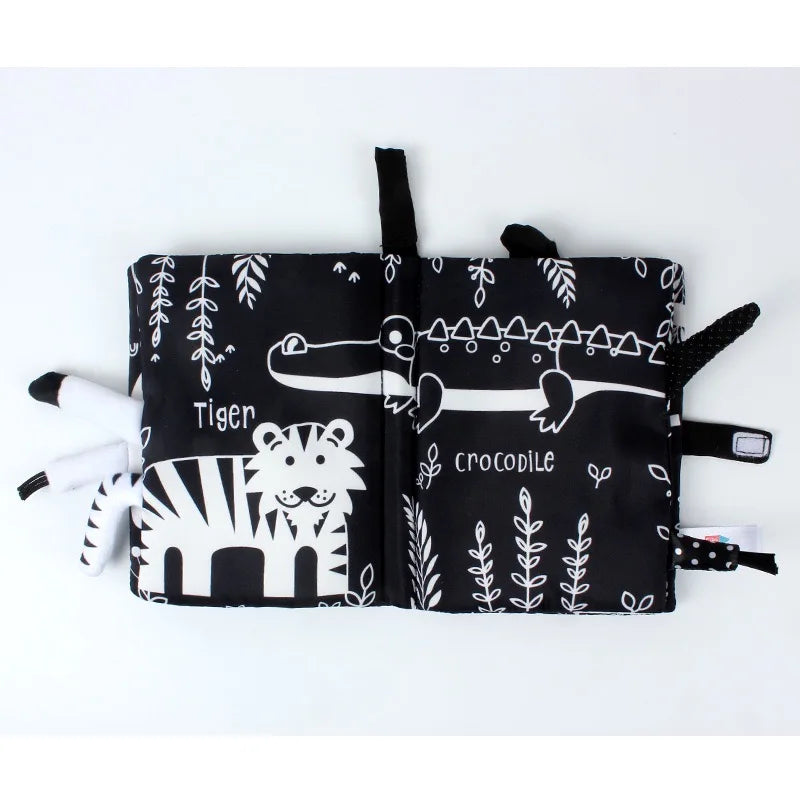 Interactive Baby Cloth Book with Sounds and Rattles