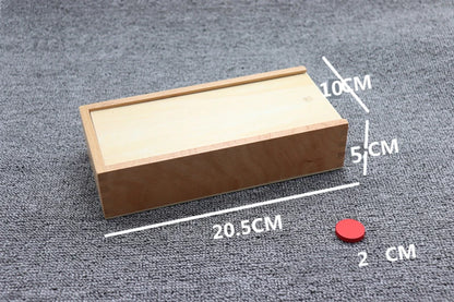 Wooden Montessori Number Counting Cards for Kids' Learning