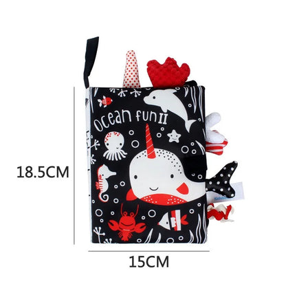 Interactive Baby Cloth Book with Sounds and Rattles