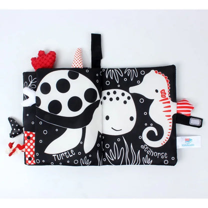 Interactive Baby Cloth Book with Sounds and Rattles