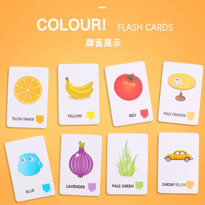 36 Pcs Animal Shape & Color Learning Cards for Kids