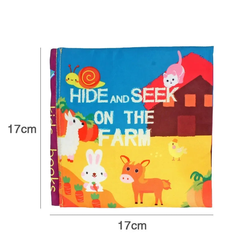 Interactive Baby Cloth Book with Sounds and Rattles