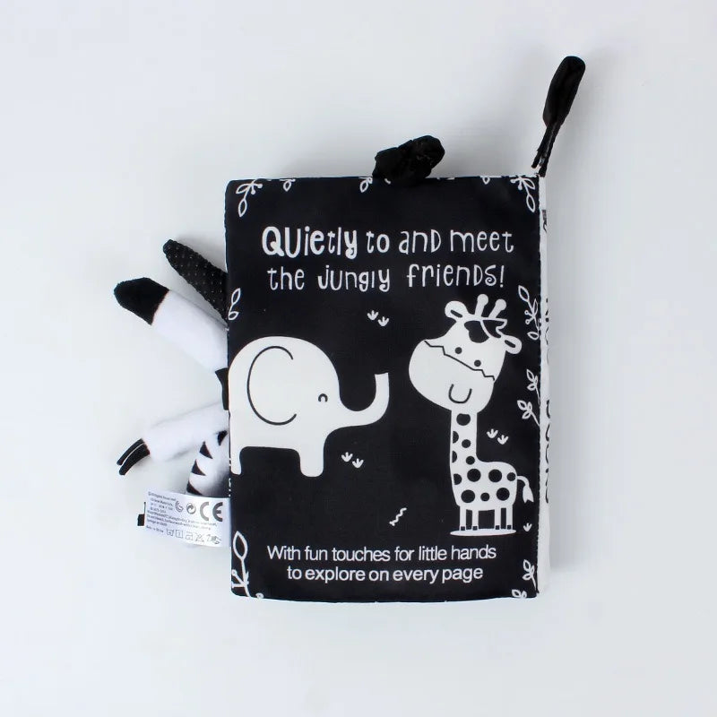 Interactive Baby Cloth Book with Sounds and Rattles