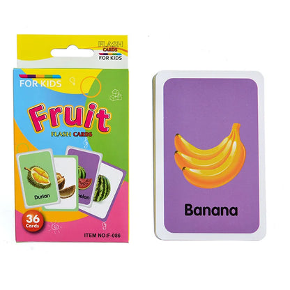 36 Pcs Animal Shape & Color Learning Cards for Kids