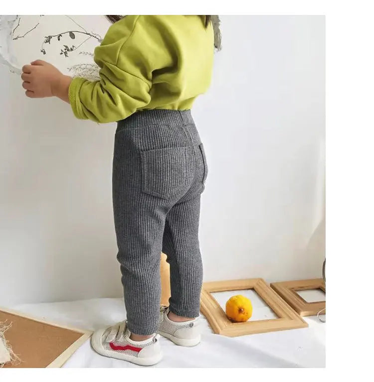 Cotton High Waist Leggings for Baby Girls and Boys