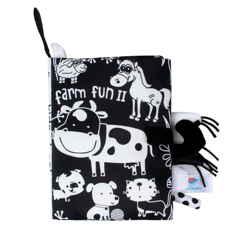 Interactive Baby Cloth Book with Sounds and Rattles