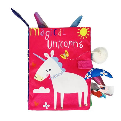 Interactive Baby Cloth Book with Sounds and Rattles