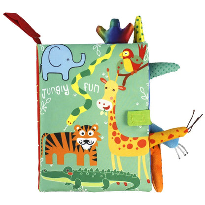 Interactive Baby Cloth Book with Sounds and Rattles