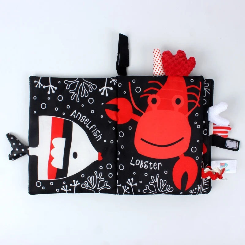 Interactive Baby Cloth Book with Sounds and Rattles