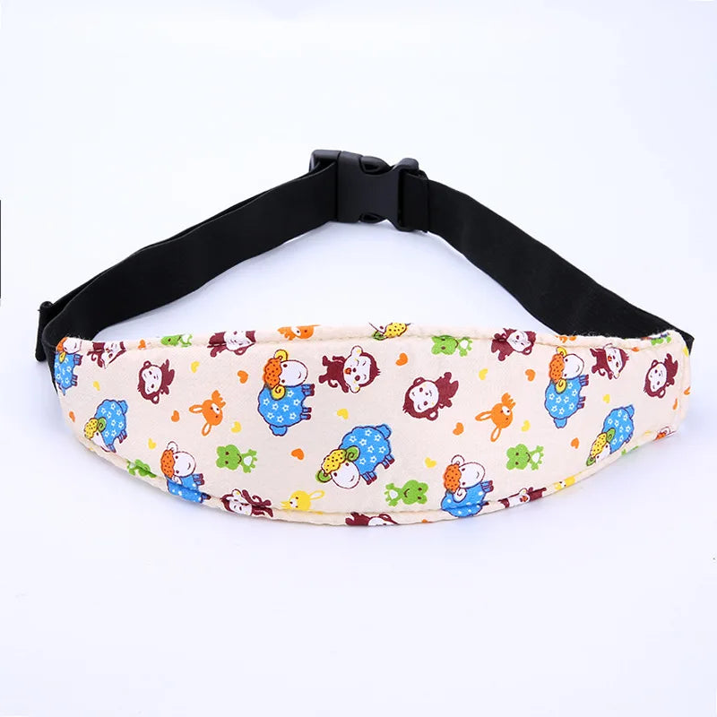 Adjustable Infant Head Support for Car Seats and Playpens
