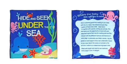 Interactive Baby Cloth Book with Sounds and Rattles