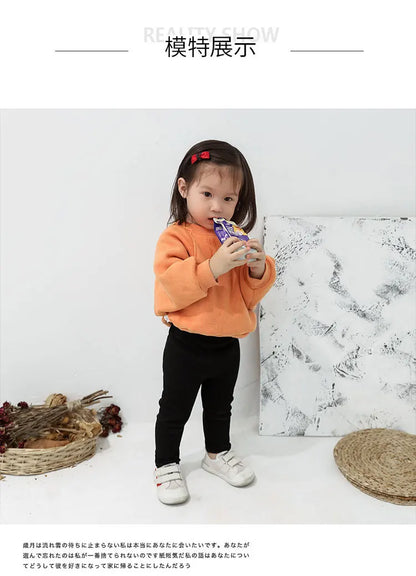 Cotton High Waist Leggings for Baby Girls and Boys