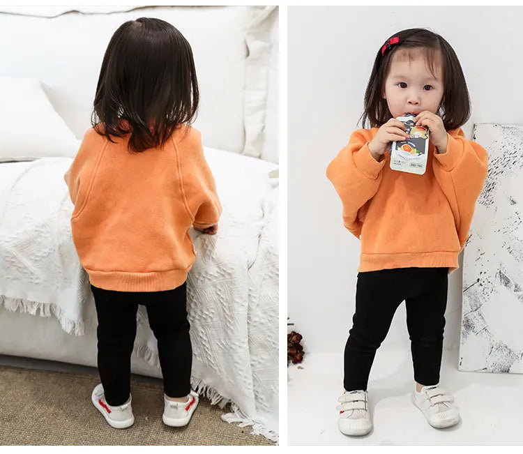 Cotton High Waist Leggings for Baby Girls and Boys