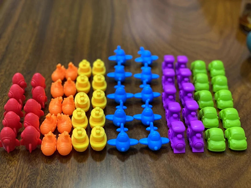 Regnbue tællebjørne farve sortering matematik legetøj til børn