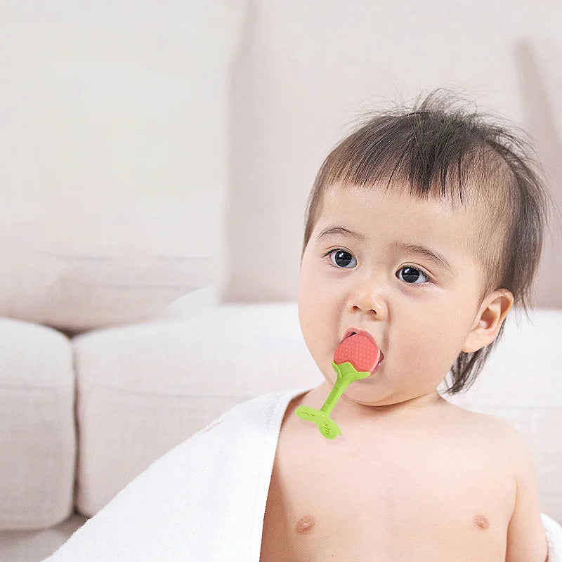 Tannleke for babyer ��� Myk BPA-fri silikonbiter