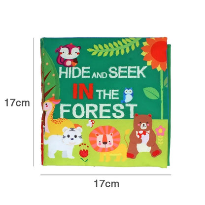 Interactive Baby Cloth Book with Sounds and Rattles