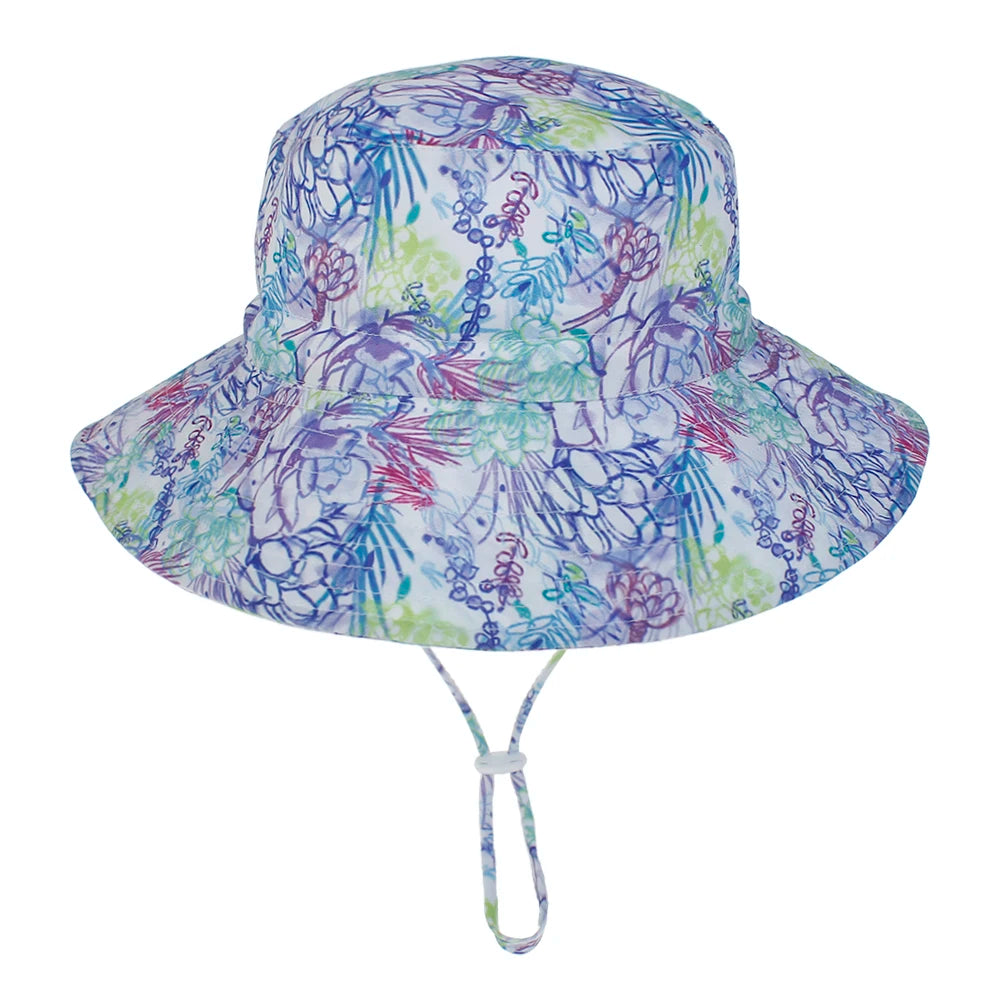 Kids Sun Hat with Neck Cover for UV Protection 0-8 Years