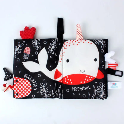 Interactive Baby Cloth Book with Sounds and Rattles