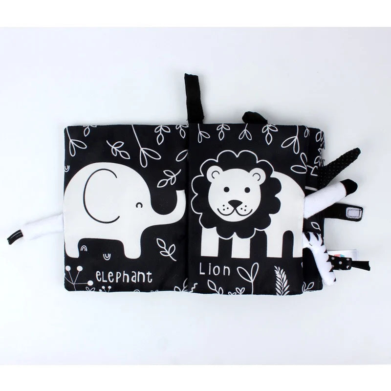 Interactive Baby Cloth Book with Sounds and Rattles