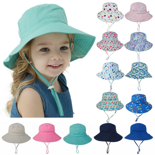 Kids Sun Hat with Neck Cover for UV Protection 0-8 Years