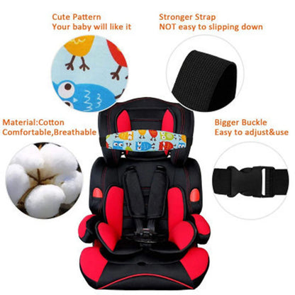 Adjustable Infant Head Support for Car Seats and Playpens