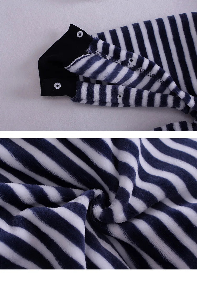 Soft Flannel Infant Jacket and Jumpsuit for Newborns 0-18 Months