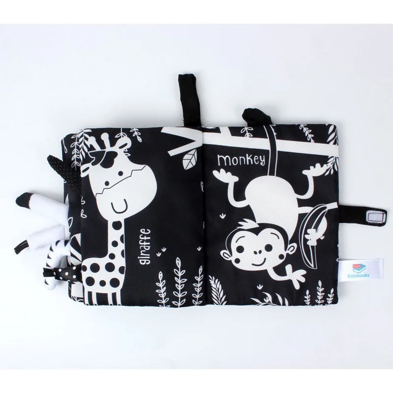 Interactive Baby Cloth Book with Sounds and Rattles
