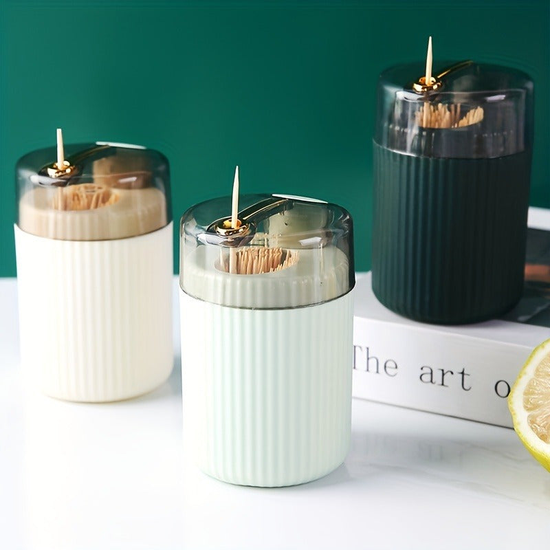 Modern Hygienic Toothpick Holder with Effortless Access
